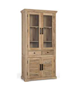 Vitrina 4 Puertas Contemporanea Mango Macizo Serie Ardisna