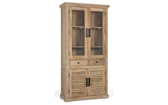 Vitrina 4 Puertas Contemporanea Mango Macizo Serie Ardisna