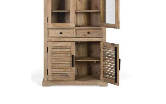 Vitrina 4 Puertas Contemporanea Mango Macizo Serie Ardisna