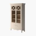 Vitrina 4 Puertas Cornisa Alta Provenzal Serie Praga Vitrina 4 Puertas Cornisa Alta Provenzal Serie Praga
