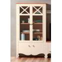 Vitrina 4 Puertas Cornisa Baja Provenzal Serie Praga
