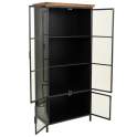 Vitrina 4 Puertas Indutrial Negra Serie Alfame