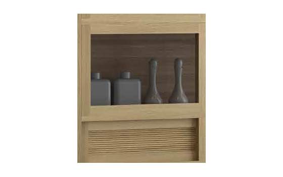 Vitrina 6 Puertas Correderas Roble Adott