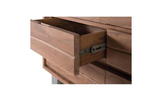 Vitrina Actual 2 Puertas 4 Cajones - Serie Aratany