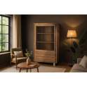 Vitrina Actual 2 Puertas 4 Cajones - Serie Aratany