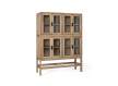 Vitrina Actual 4 Puertas Acristaladas en Madera de Mindi Virelle