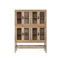 Vitrina Actual 4 Puertas Acristaladas en Madera de Mindi Virelle