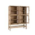 Vitrina Actual 4 Puertas Acristaladas en Madera de Mindi Virelle
