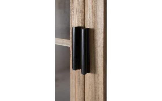 Vitrina Actual 4 Puertas Acristaladas en Madera de Mindi Virelle