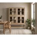 Vitrina Actual 4 Puertas Acristaladas en Madera de Mindi Virelle
