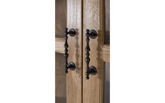 Vitrina Actual Madera Teca 2 Puertas Acristaladas Avrile