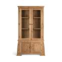 Vitrina Alacena 4 Puertas Madera Teca Natural Serie Aness