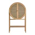 Vitrina Armario 2 Puertas Madera y Rattan Estilo Actual Bracke