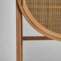 Vitrina Armario 2 Puertas Madera y Rattan Estilo Actual Bracke