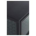 Vitrina Baja 3 Puertas Acero Gris Cristal Industrial Gray Steel