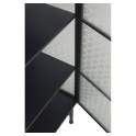 Vitrina Baja 3 Puertas Acero Gris Cristal Industrial Gray Steel