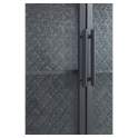 Vitrina Baja 3 Puertas Acero Gris Cristal Industrial Gray Steel