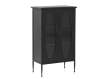 Vitrina Baja Metal Negro 2 Puertas Acristaladas Serie Aubert
