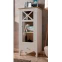 Vitrina Baja Provenzal 1 Puerta 1 Cajon Blanca Serie Praga