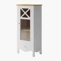 Vitrina Baja Provenzal 1 Puerta 1 Cajon Blanca Serie Praga Vitrina Baja Provenzal 1 Puerta 1 Cajon Blanca Serie Praga