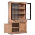 Vitrina Bicolor 4 Puertas 3 Cajones Estilo Provenzal Siena