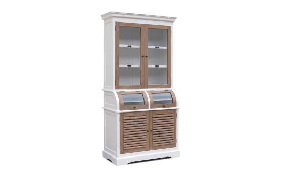 Vitrina  Blanca Avellana 6 Puertas Provenzal Actual Ariana