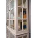 Vitrina Provenzal en Blanco Roto Vintage 4 Puertas