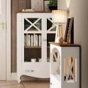 Vitrina Clasica Baja 2 Puertas Acristaladas 1 Cajon Praga
