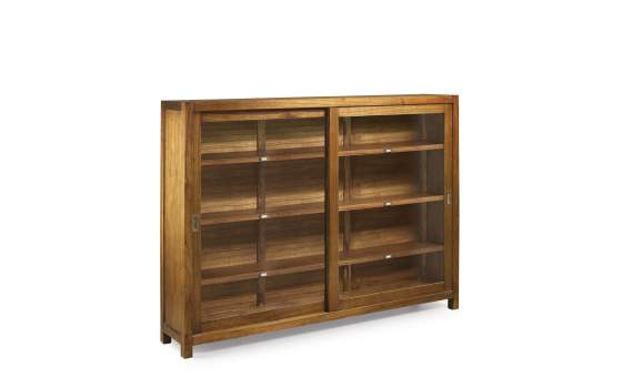 Vitrina Colonial 2 Puertas Correderas Acristaladas Serie Star