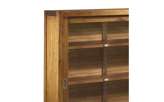 Vitrina Colonial 2 Puertas Correderas Acristaladas Serie Star