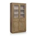 Vitrina Colonial Merapi 4 Puertas 2 Cajones