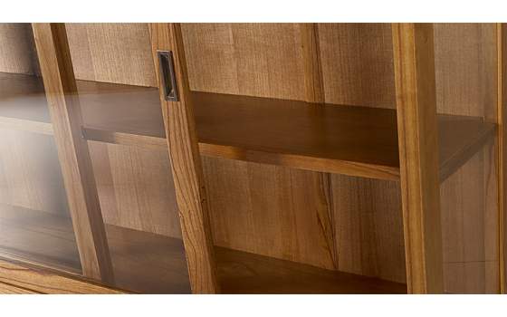 Vitrina Aparador 4 Puertas Correderas Estilo Industrial Madhu