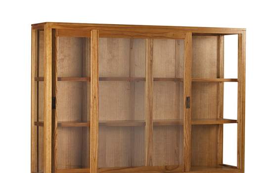 Vitrina Aparador 4 Puertas Correderas Estilo Industrial Madhu