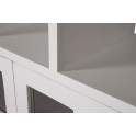 Vitrina Estanteria Blanco Nogal 3 Cajones 2 Puertas Everest