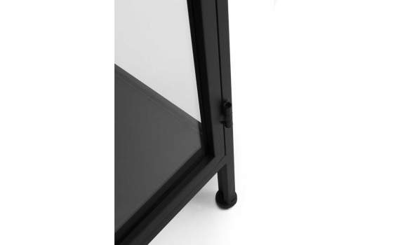 Vitrina Industrial Acristalada 2 Puertas Metal Negro Darostes