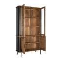 Vitrina Industrial Madera Metal y Cuerda 4 Puertas Cordas