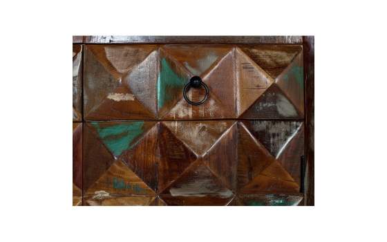Vitrina Industrial Vintage Madera Mango Serie Diamante