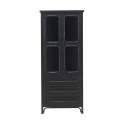 Vitrina Metalica 2 Puertas 3 Cajones Serie Industrial Asaxham