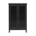 Vitrina Metalica 2 Puertas Negro Serie Industrial Asaxham