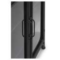 Vitrina Metalica 2 Puertas Negro Serie Industrial Asaxham