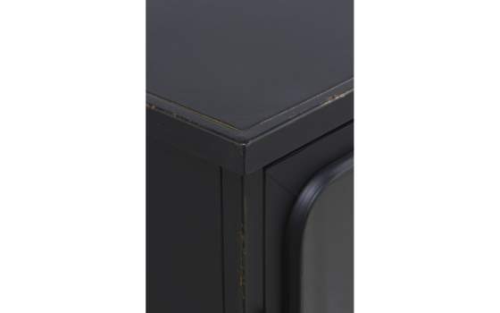 Vitrina Metalica 2 Puertas Negro Serie Industrial Asaxham