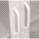 Vitrina Metalica 2 Puertas Rejilla Blanca con Estantes Akijar