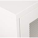 Vitrina Metalica 2 Puertas Rejilla Blanca con Estantes Akijar