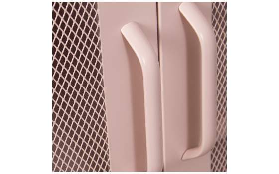 Vitrina Metalica 2 Puertas Rejilla Rosa con Estantes Akijar