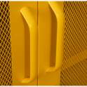 Vitrina Moderna Metal Amarilla 2 Puertas Estantes Akijar