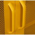 Vitrina Moderna Metal Amarilla 2 Puertas Estantes Akijar