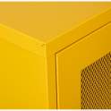 Vitrina Moderna Metal Amarilla 2 Puertas Estantes Akijar