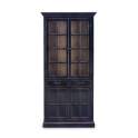 Vitrina Provenzal en Negro 4 Puertas Serie Tricoans Vitrina Provenzal en Negro 4 Puertas Serie Tricoans