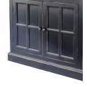 Vitrina Provenzal en Negro 4 Puertas Serie Tricoans Vitrina Provenzal en Negro 4 Puertas Serie Tricoans