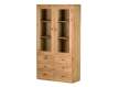 Vitrina Rustica 2 Puertas Cristal y 6 Cajones - Serie Apelby